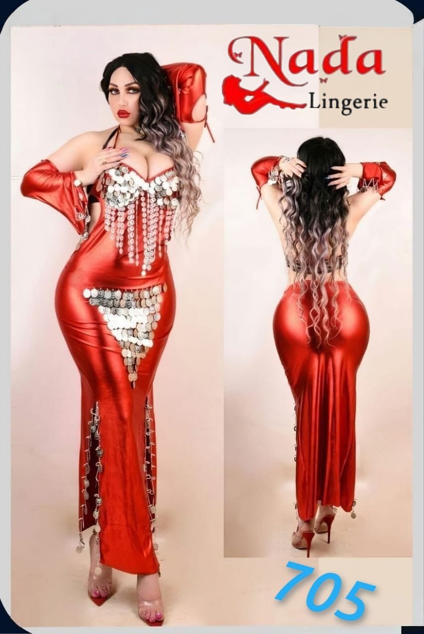 جلابية رقص شرقى ديسكو متطرز 705